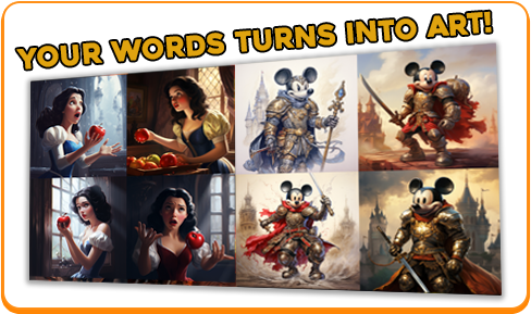 Your Words turn into art - Lorcana Editor